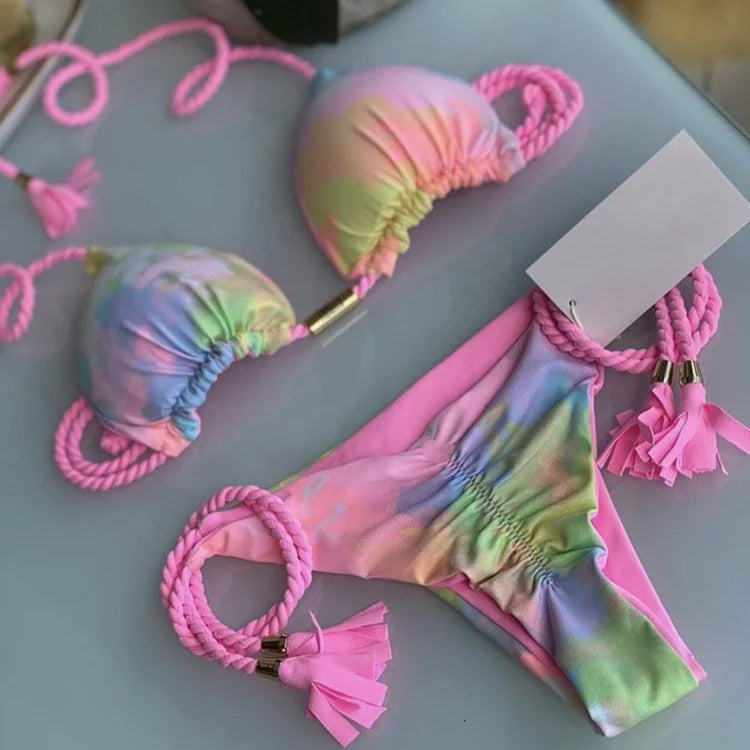 Bikini Triângulo com Cordões