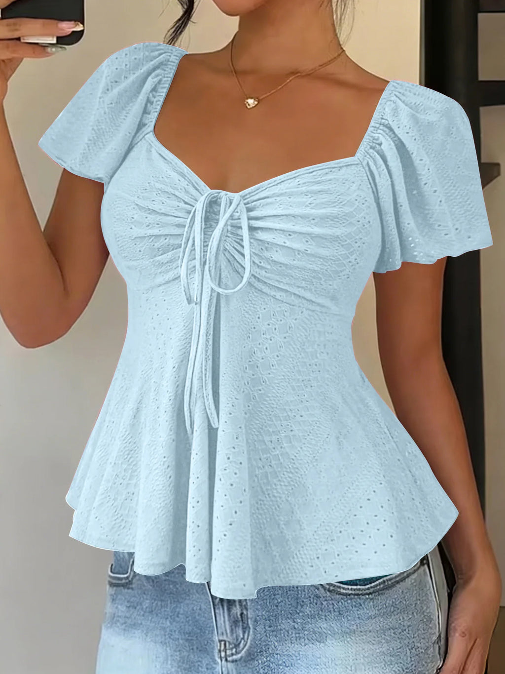 Blusa Franzida em Tom Areia