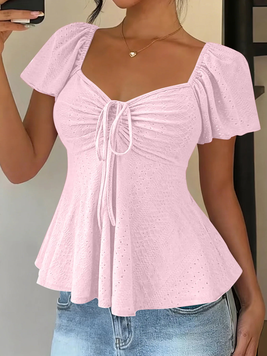 Blusa Franzida em Tom Areia