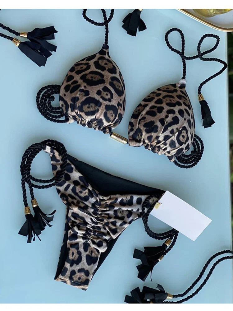 Bikini Triângulo com Cordões