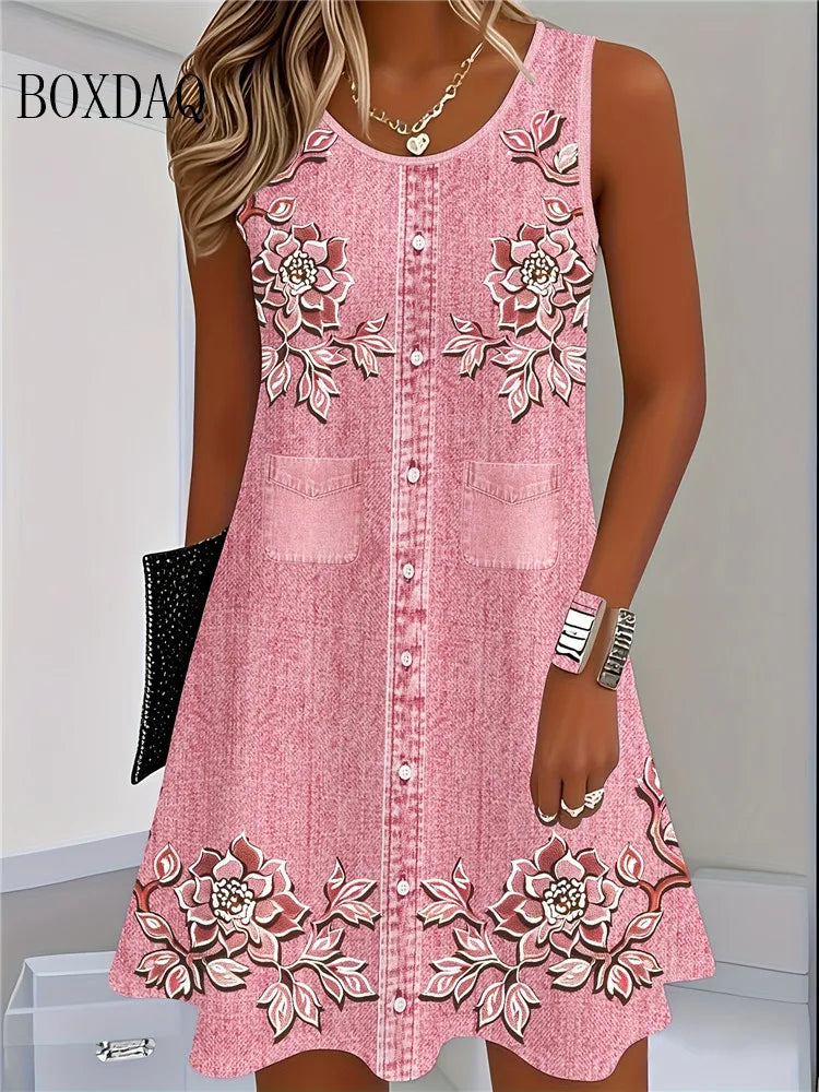 Vestido Longo Botânico
