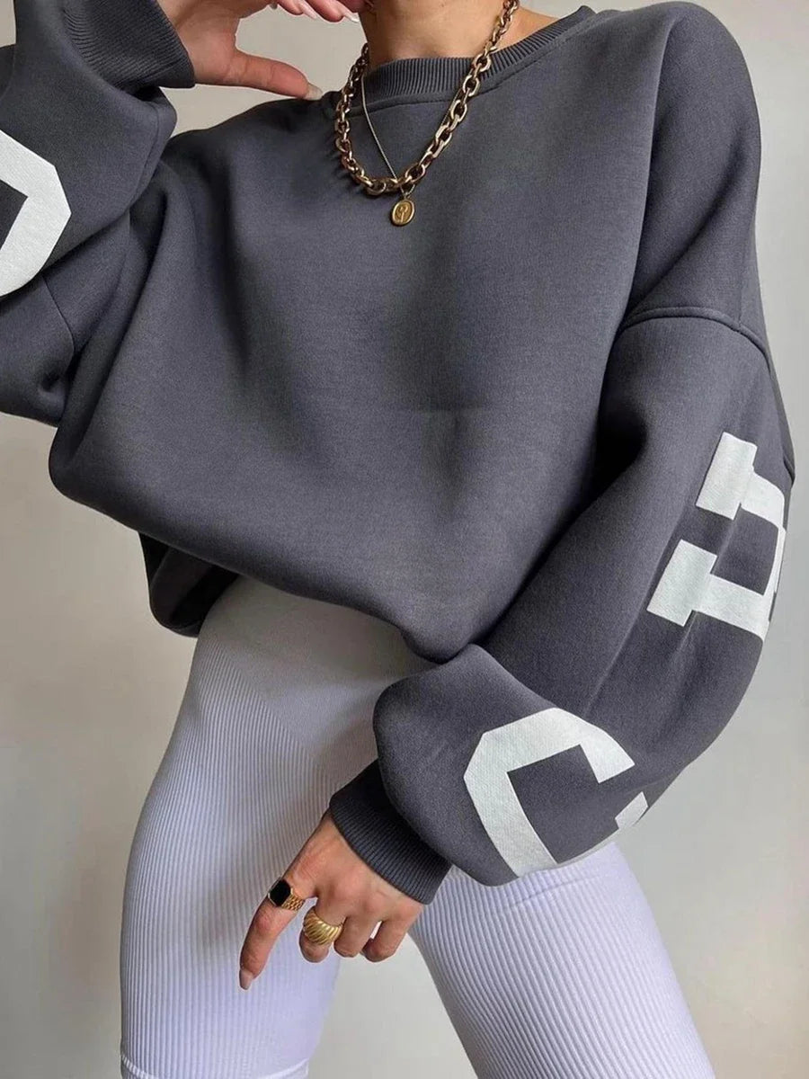 Sweatshirt Evasê em Algodão