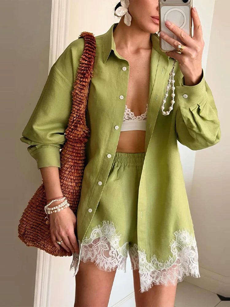 Conjunto de Praia em Linho