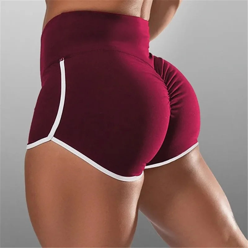 Shorts For Women Summer Elasticated Fold Design Shorts Sexy Ladies Training Gym Shorts Mini Skinny Fitness Short
