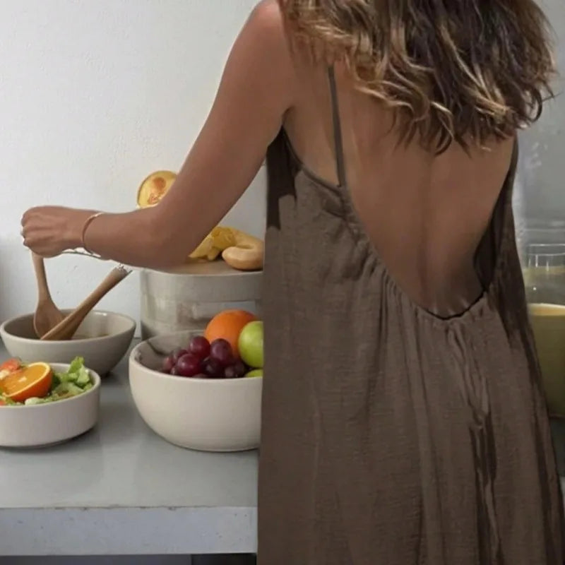 Vestido Esvoaçante de Alças