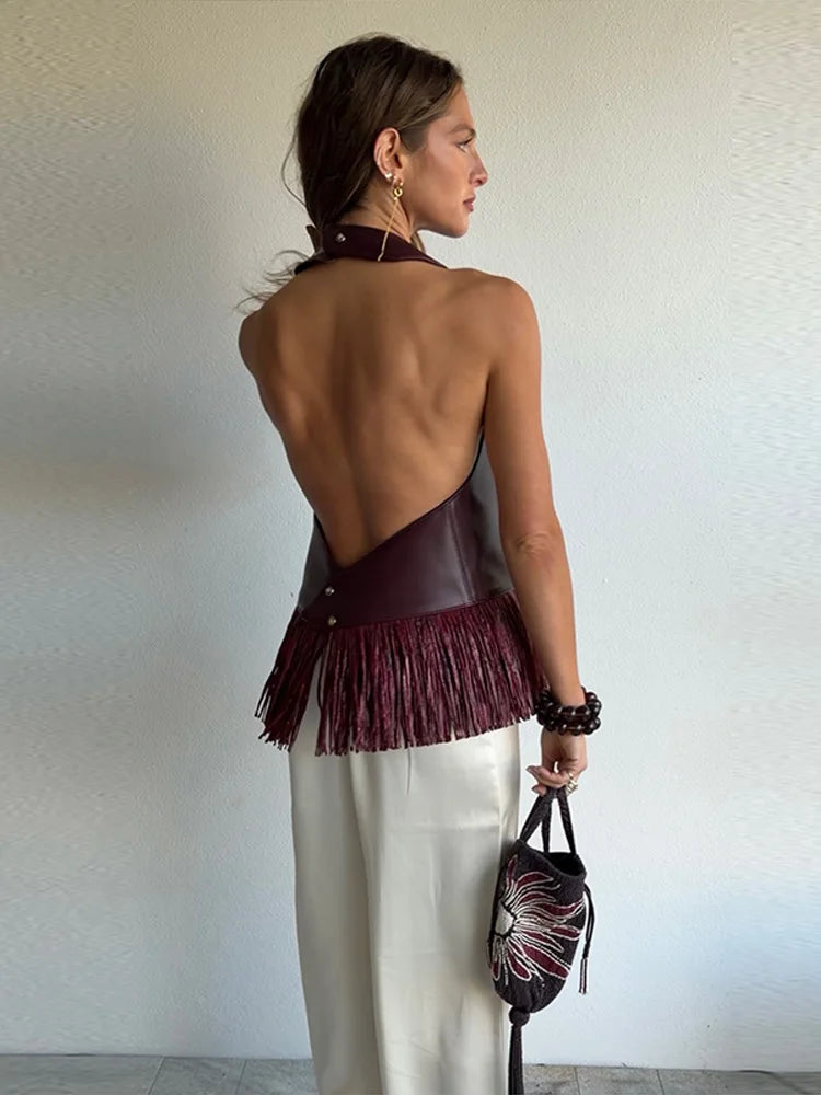 Top Halter com Franjas