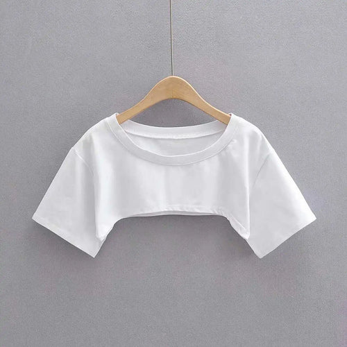 Crop Top Minimalista em Algodão