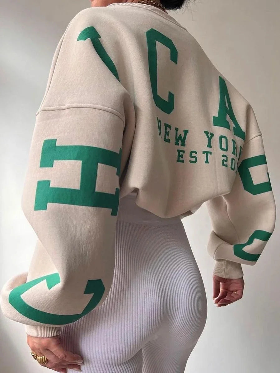 Sweatshirt Evasê em Algodão