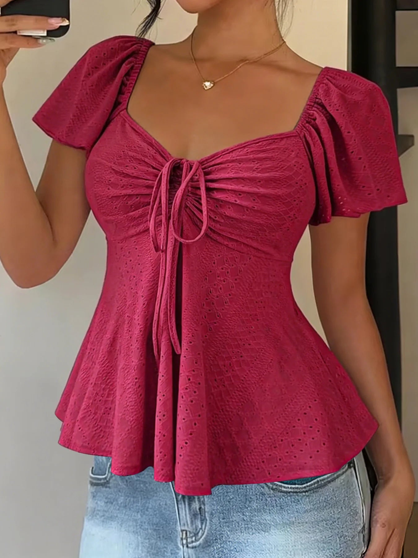 Blusa Franzida em Tom Areia