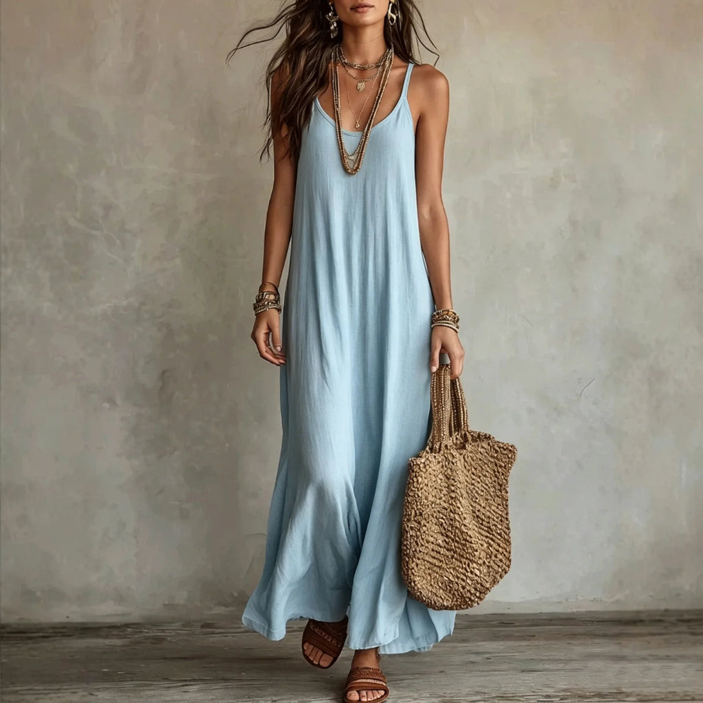 Vestido Longo com Costas Nuas
