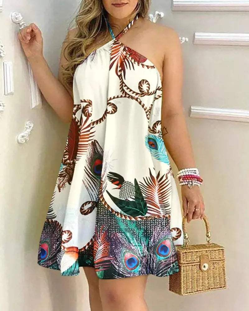 Vestido Acetinado Floral