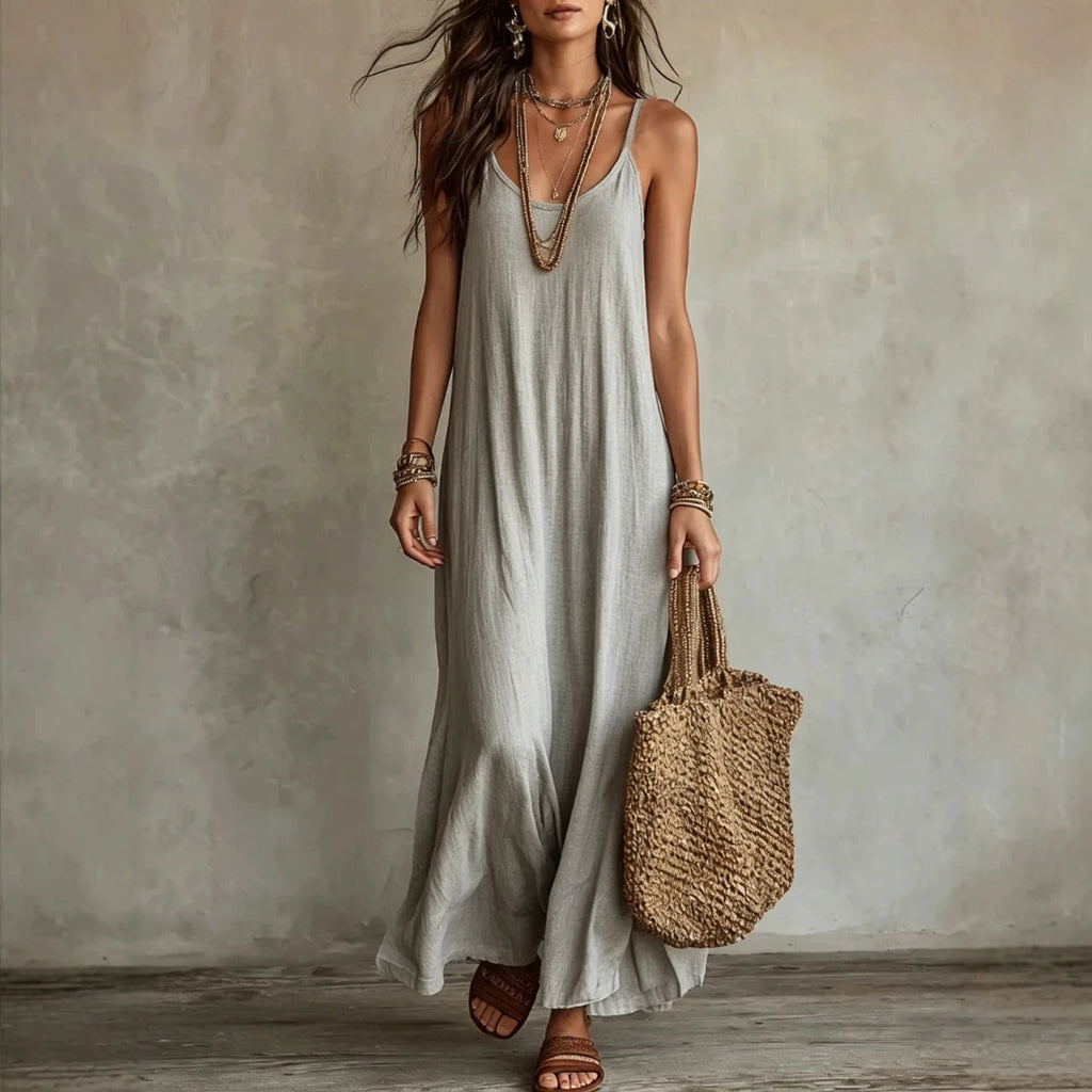 Vestido Longo com Costas Nuas