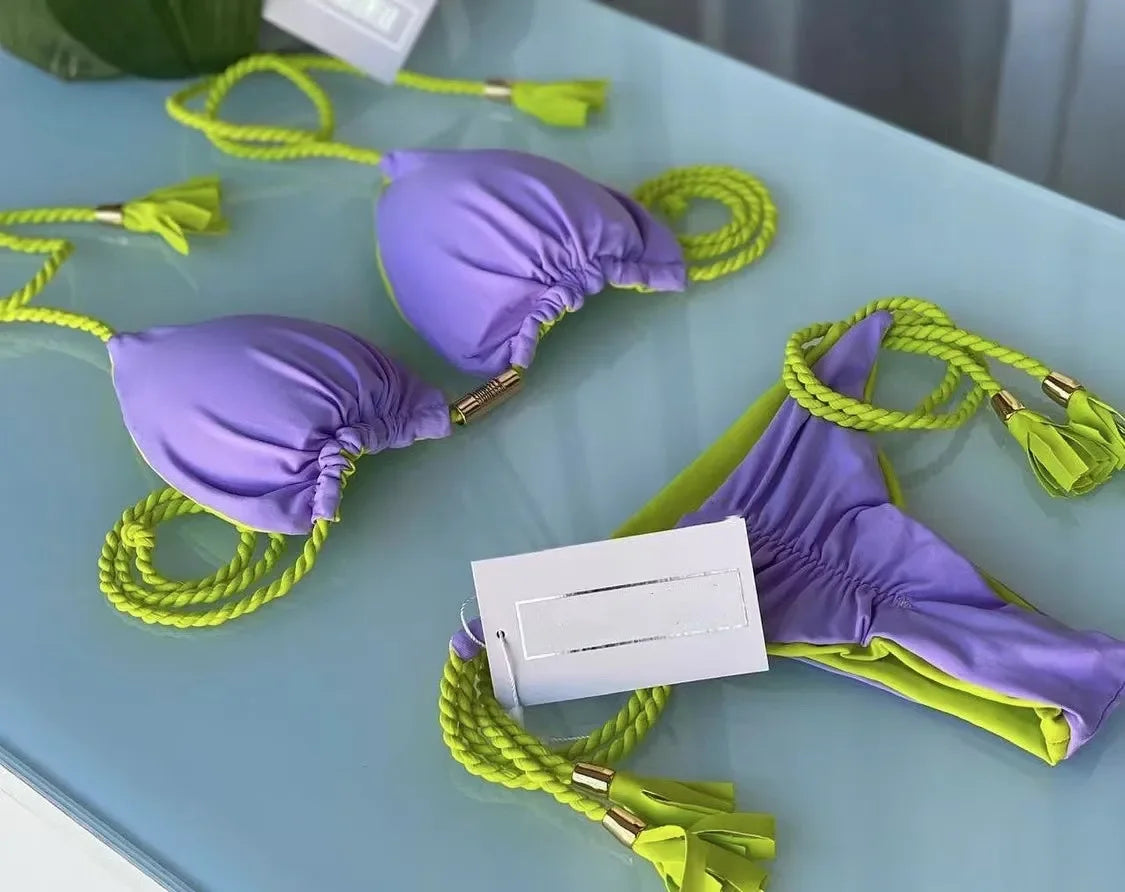 Bikini Triângulo com Cordões