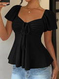 Blusa Franzida em Tom Areia