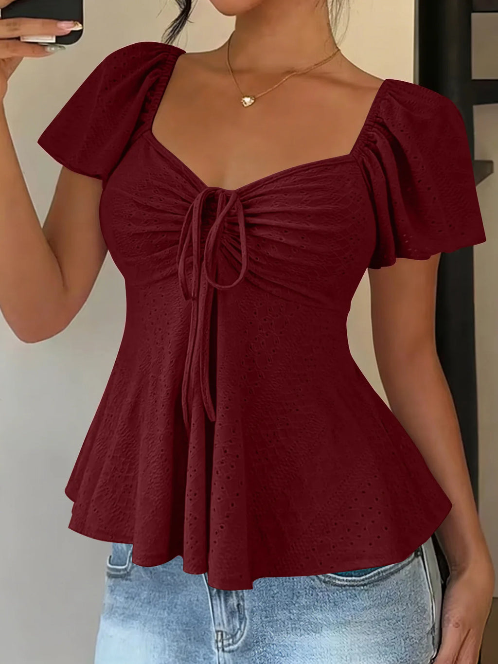 Blusa Franzida em Tom Areia