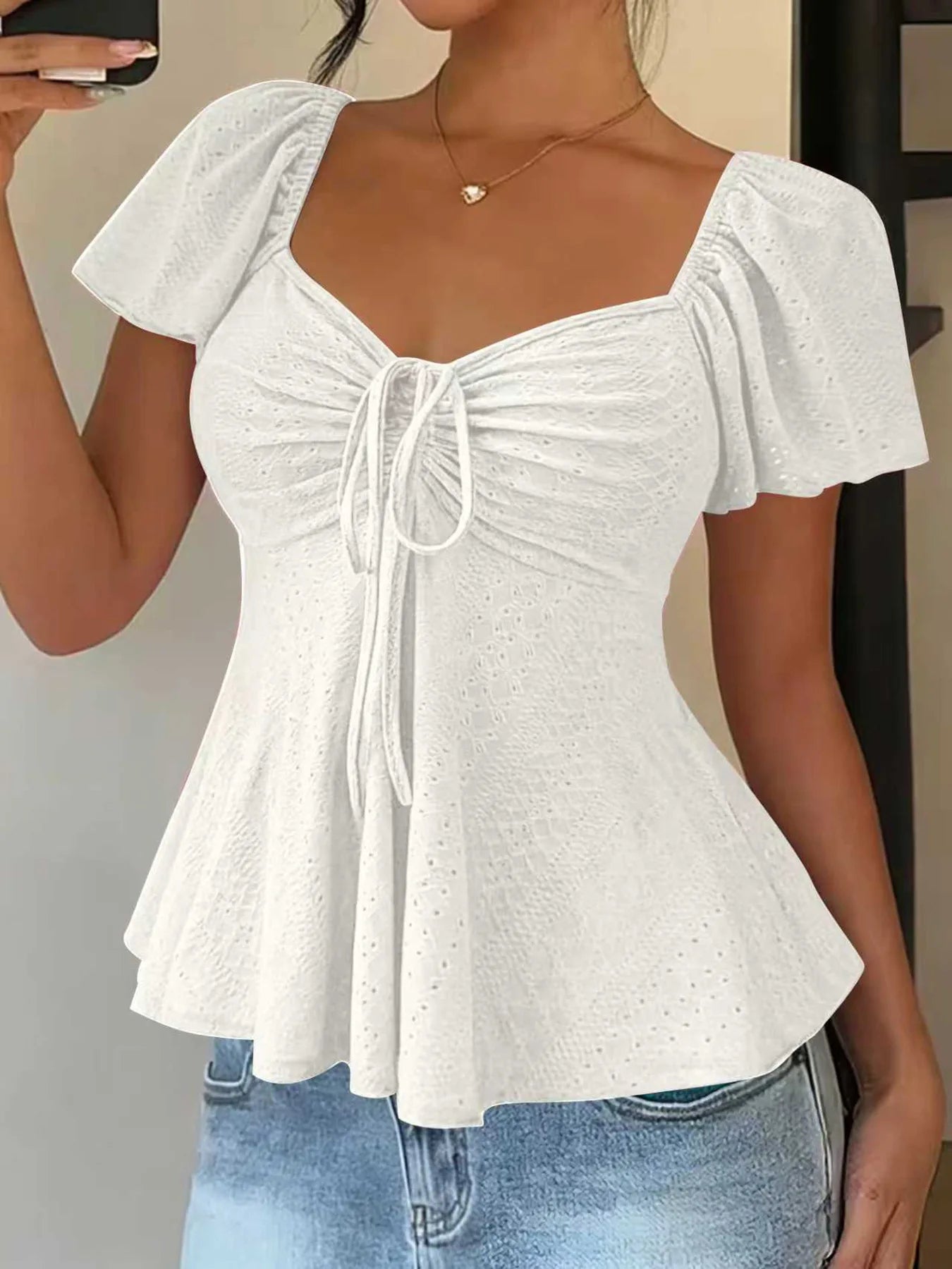 Blusa Franzida em Tom Areia