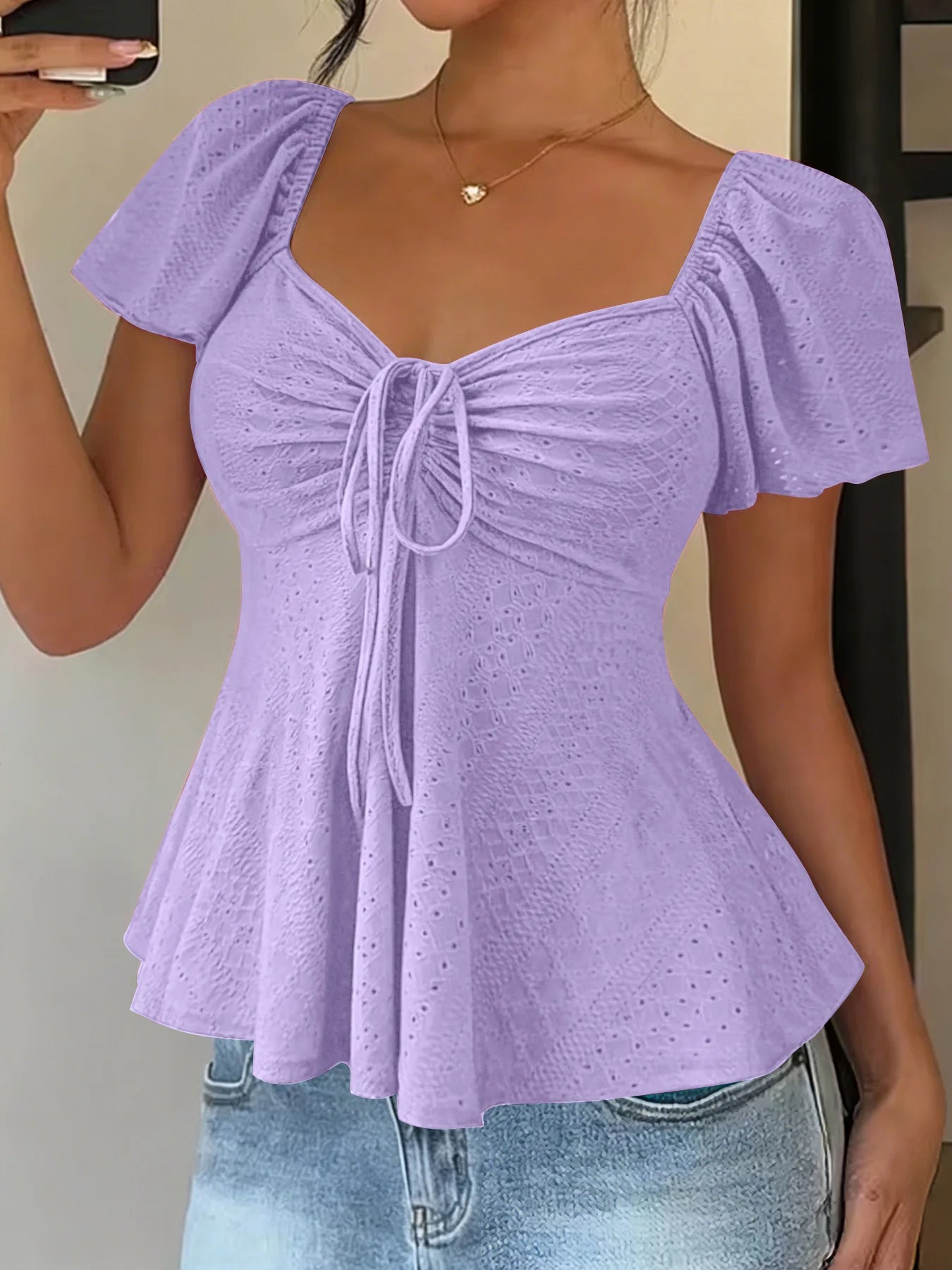 Blusa Franzida em Tom Areia
